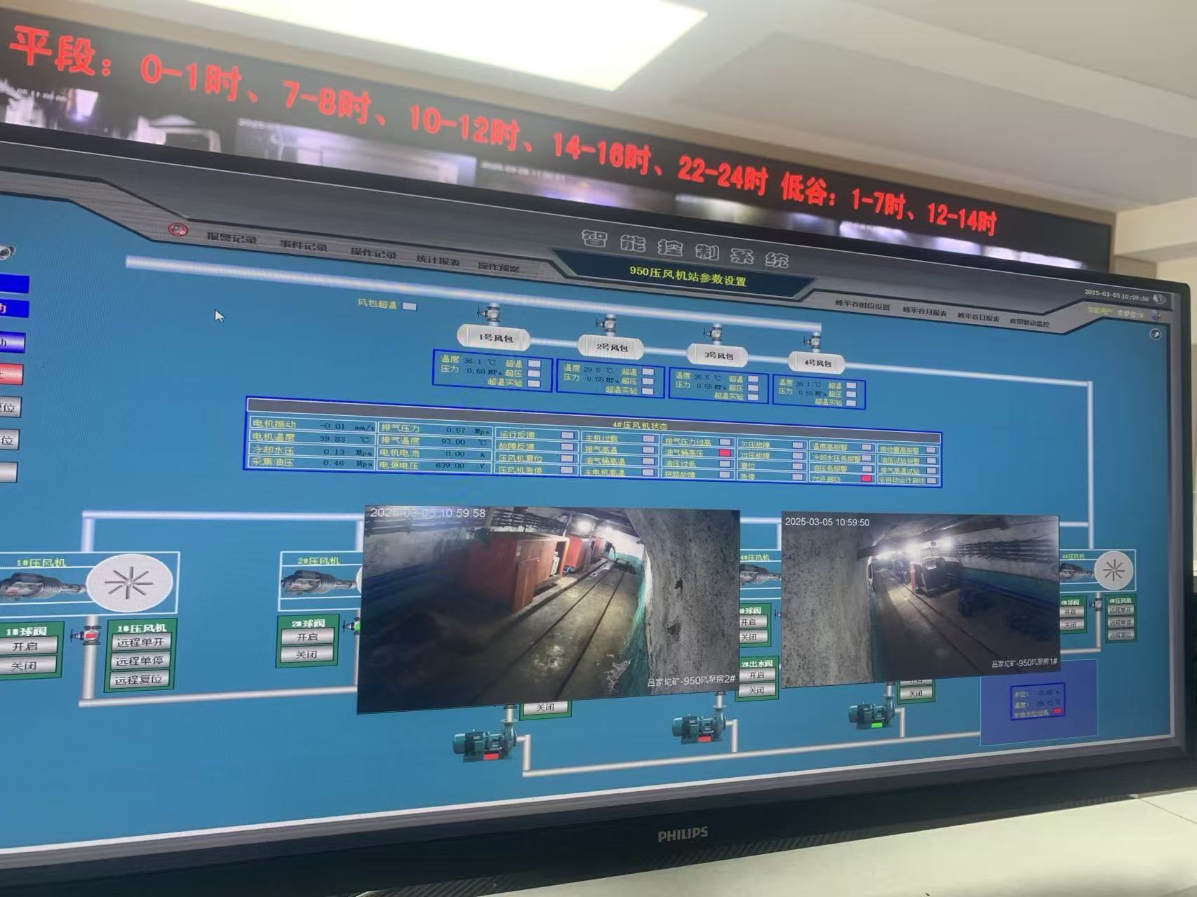 吕家坨矿 压风机自动化控制系统